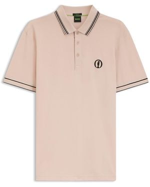 BOSS The Open Active Paddy Polo Shirt - Pink