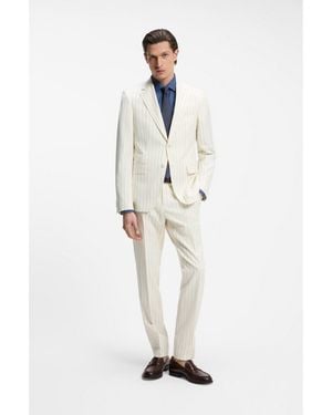 BOSS Two-Piece Slim-Fit Suit - White