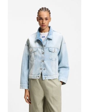 HUGO Boxy-Fit Jacket - Blue