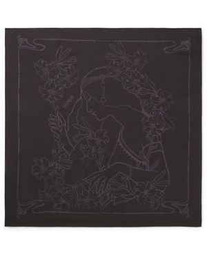 HUGO Bandana Mit Digital-Print Aus Viskose-Mix Mit Seide - Schwarz
