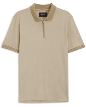 BOSS Regular-Fit Polo Shirt - Natural