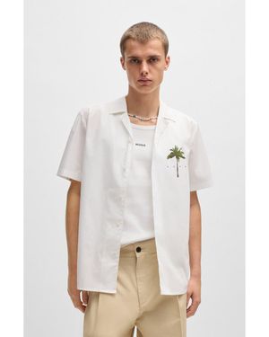 HUGO Relaxed-Fit Shirt - White