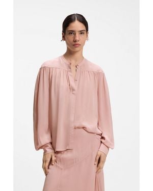 BOSS Relaxed-Fit Blouse - Pink