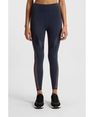 BOSS Active Leggings With Mesh Inserts - Blue