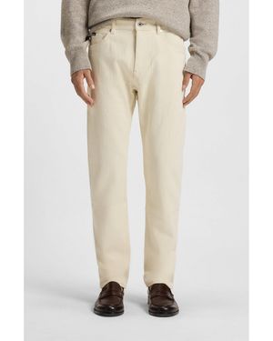 BOSS Brushed-Finish Jeans - Natural