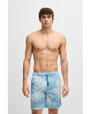 BOSS Turquoise Men's Swim Shorts Size M - Blue