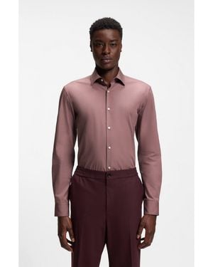 HUGO Slim-Fit Shirt - Red