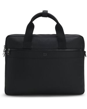 HUGO Aktetas Met Tweedelig Logo - Zwart