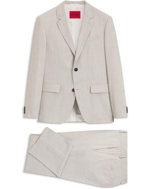 HUGO Two-Piece Slim-Fit Suit - Grey