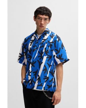 HUGO Light Blue Men's Casual Shirts Size L