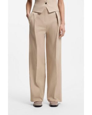 HUGO Regular-Fit Trousers - Natural
