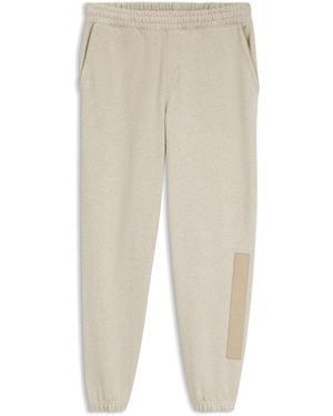 HUGO Relaxed-Fit Trainingsbroek Van Katoen Met Logodetail - Naturel