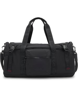 HUGO Weekender Mit Logo-Riemen - Schwarz