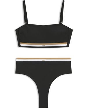 BOSS Bikinihose Mit Signature-Streifen - Schwarz