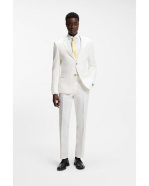 HUGO Two-Piece Slim-Fit Suit - White