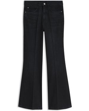 BOSS Flared-Fit Jeans Mit Blauer Overdye-Waschung - Schwarz