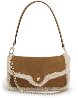 BOSS Bolso Bandolera Con Apliques De Pelo Sintético - Marrón