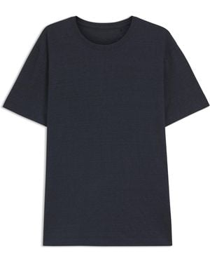 BOSS Beckham X T-Shirt Aus Softem Leinen - Schwarz