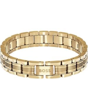 BOSS Light---Tone Cuff With Multi-Link Design - Metallic