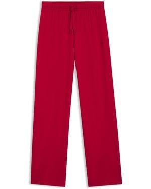 BOSS Pyjama-Hose Aus Stretch-Baumwolle Mit Tunnelzug Und Logo-Detail - Rot