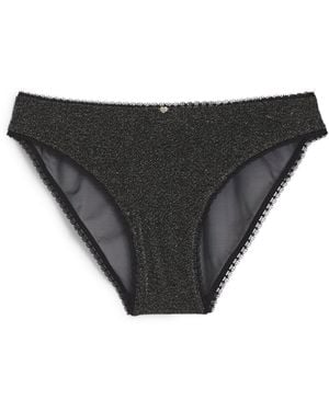 HUGO Braguitas Elásticas Con Hilo Metalizado Y Colgante - Negro