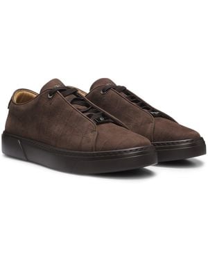 BOSS Lace-Up Trainers - Brown