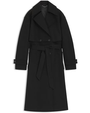 BOSS Prenda Versátil Gabardina Y Vestido Combinados De Algodón Elástico - Negro