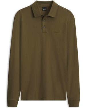 BOSS Cotton Polo Shirt - Green