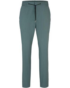 HUGO Pantalon En Coton Stretch Performant Avec Taille À Cordon De Serrage - Bleu