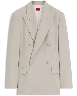 HUGO Blazer Relaxed Fit Con Cierre Cruzado - Multicolor