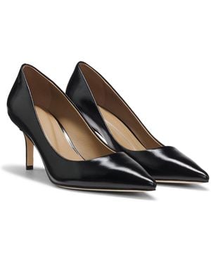 BOSS Heeled Court Shoes - Black