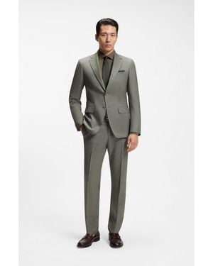 BOSS Two-Piece Slim-Fit Suit - Green