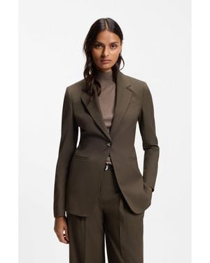 BOSS Single-Breasted Blazer - Natural