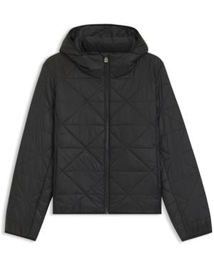 HUGO Water-Repellent Jacket With Triangle Quilting - Black