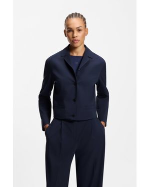 HUGO Dark Blue Women's Cropped Jackets Size 6