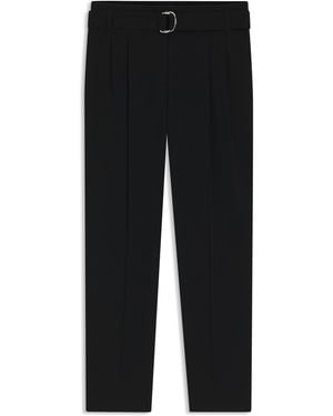 BOSS Regular-Fit Cropped Trousers - Black