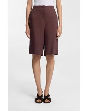 BOSS Dark Brown Women's Shorts Size 4 - Red