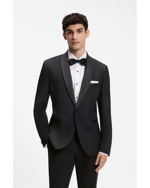 HUGO Shawl-Collar Tuxedo Jacket - Black