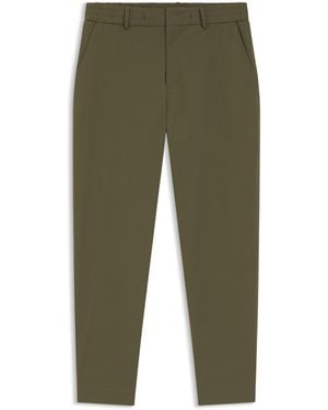 BOSS Pantalones Tapered Fit De Tejido Elástico Técnico - Verde
