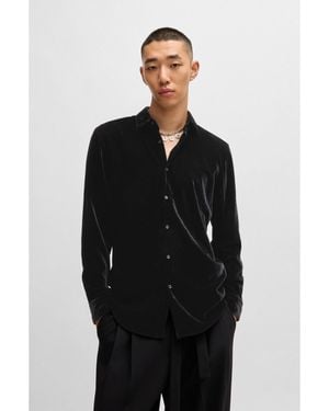 HUGO Slim-Fit Shirt - Black