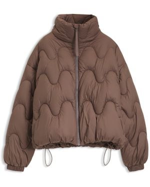 HUGO Relaxed-Fit Padded Jacket - Brown