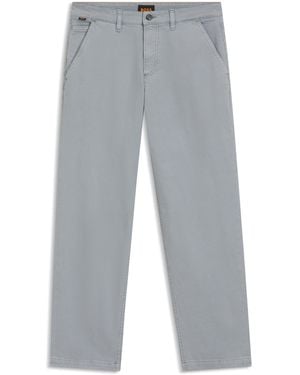 BOSS Jean Fuselé En Coton Stretch - Gris