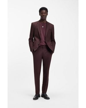 HUGO Two-Piece Slim-Fit Suit - Red