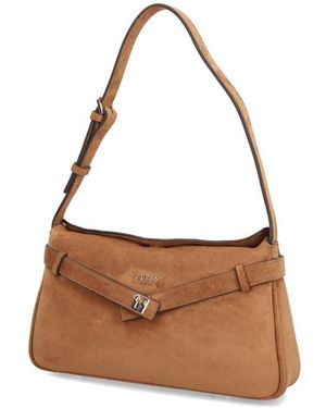 Guess Ella Shoulder Bag - Braun