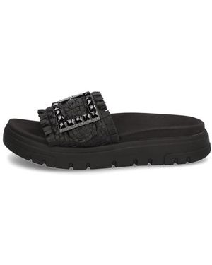 TT. BAGATT Lederimitat Pantoffel - Schwarz