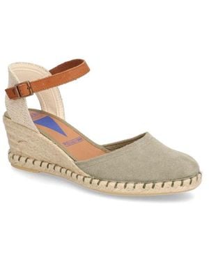 Verbenas Veloursleder Keilsandale - Mettallic