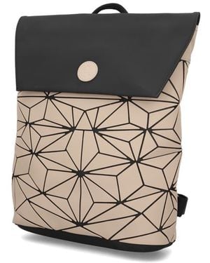 Rieker Lederimitat Rucksack - Schwarz