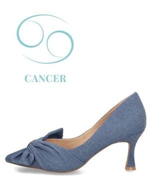 Silvia Schneider Textil Pumps - Blau