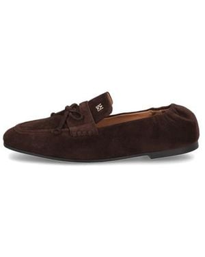 Kazar Halbschuhe Aus Wildleder Mit Quadratischen Zehen - Braun