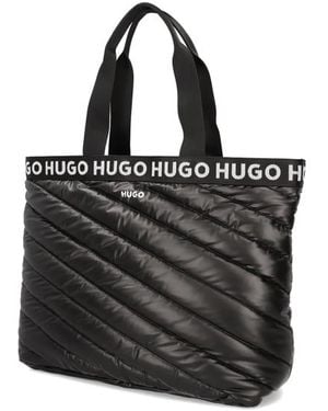 HUGO Becky Tote-Puffy - Schwarz